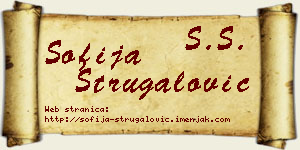 Sofija Strugalović vizit kartica